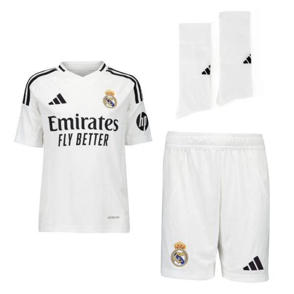 PACK; JUEGO; OFICIAL; ADIDAS; REAL MADRID; HOME; BLANCO; 24/25