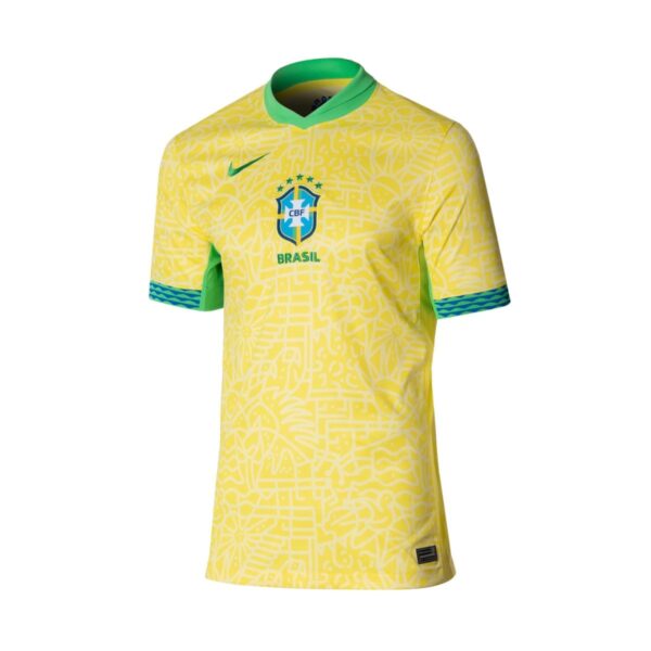 CAMISETA; JUEGO; OFICIAL; NIKE; BRASIL; NIÑO; AMARILLO