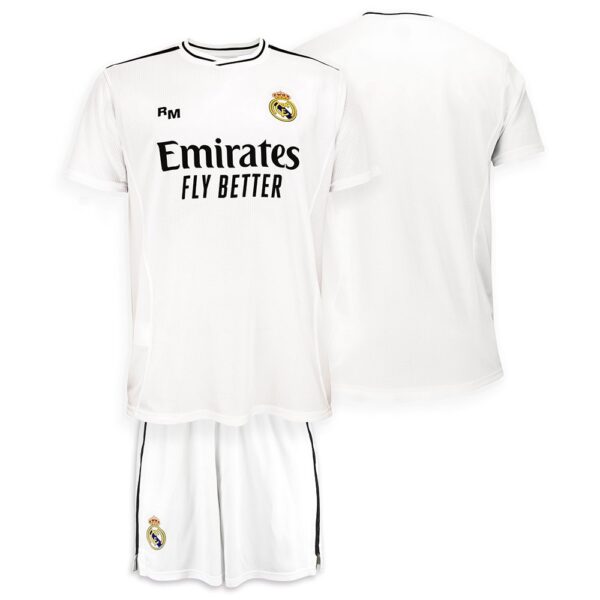 PACK;REPLICA;OFICIAL;REAL MADRID; HOME;24/25;BLANCO;NIÑO;MARCA RM