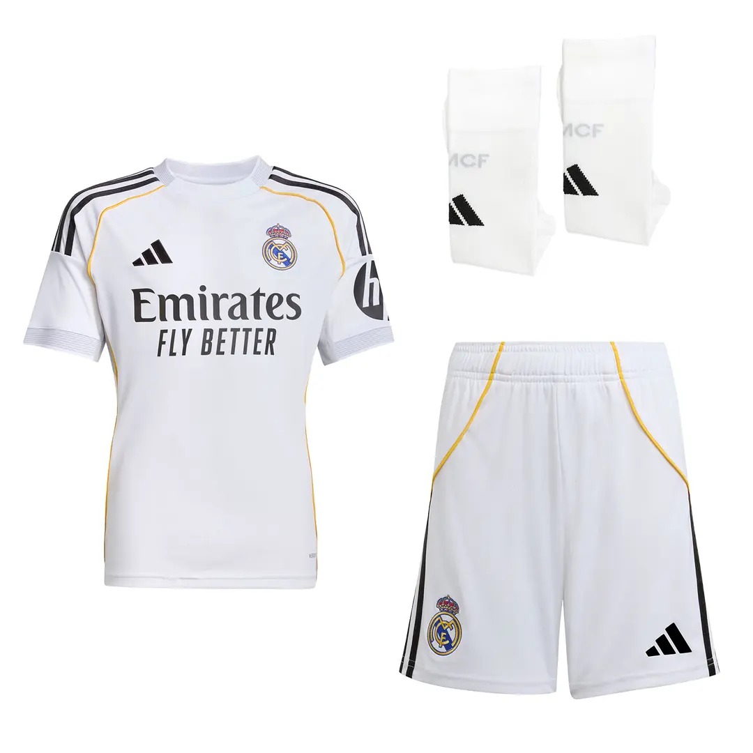 PACK JUEGO OFICIAL 1ª EQUIPACION ADIDAS REAL MADRID