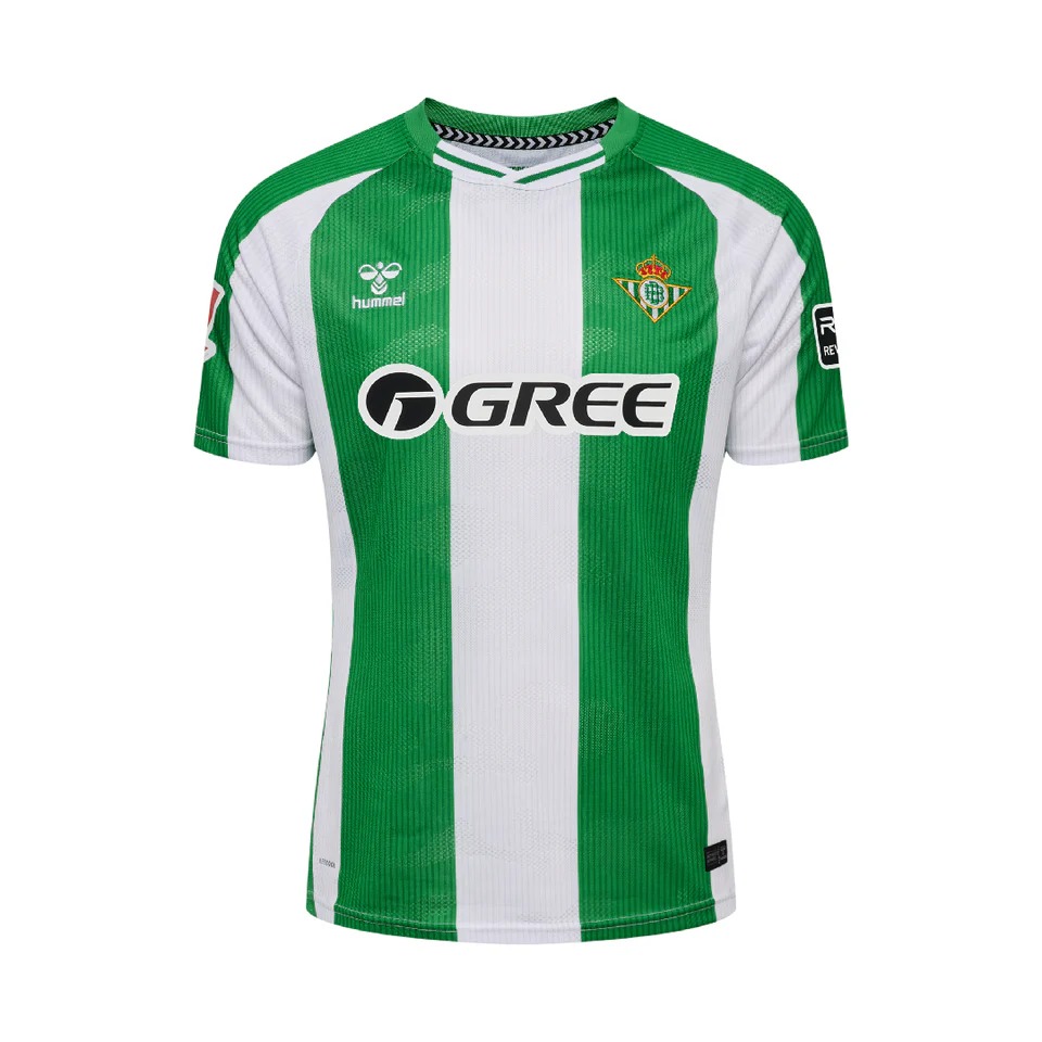 CAMISETA JUEGO OFICIAL HUMMEL NIÑO 1ªEQUIPACION REAL BETIS 25/26
