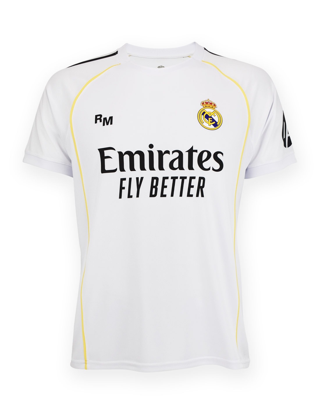 CAMISETA REAL MADRID ( MARCA RM ) 1ª EQUIPACION 25/26 - PRODUCTO OFICIAL - NIÑO