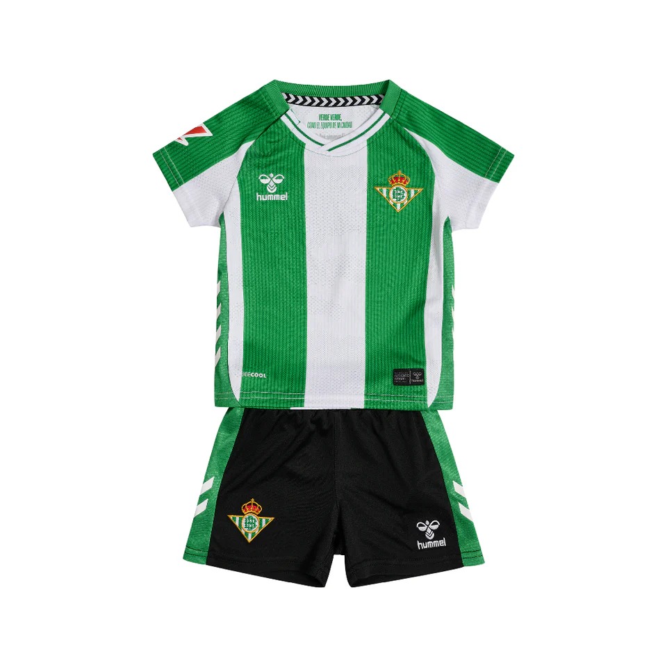 PACK JUEGO OFICIAL NIÑO HUMMEL 1ª EQUIPACION REAL BETIS 25/26