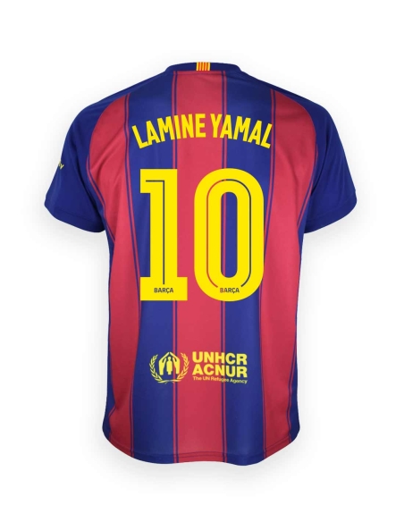 CAMISETA FC.BARCELONA ADULTO L.YAMAL 10 ( Marca Barça) Prod. Oficial