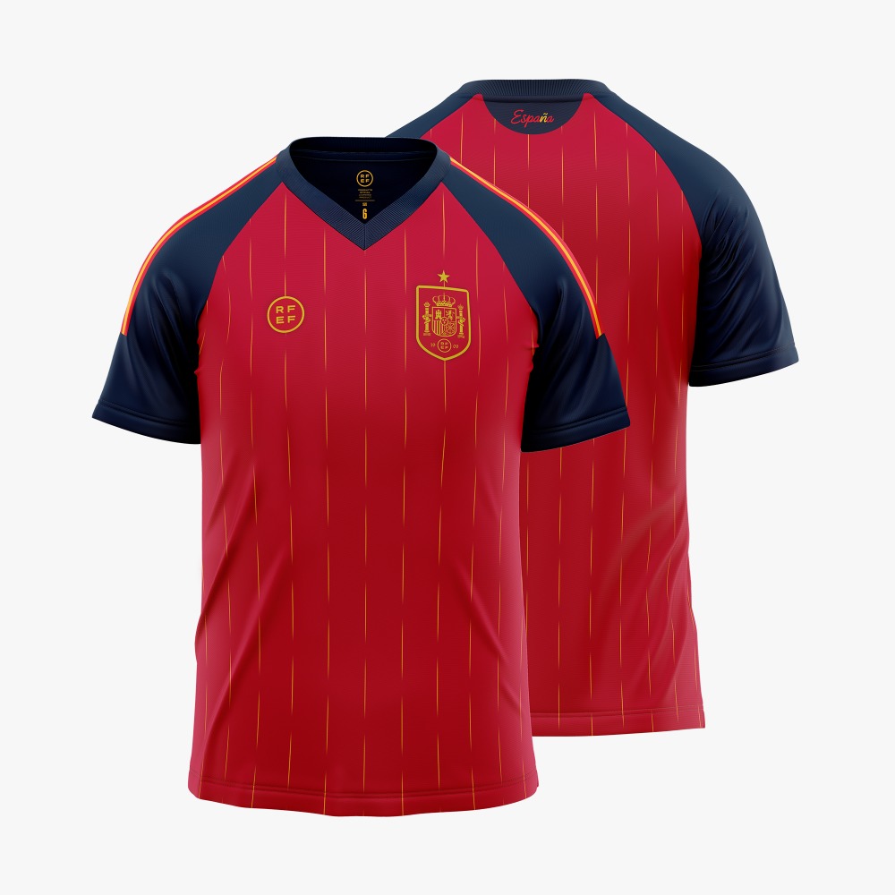 CAMISETA ESPAÑA 1ªEQUIPACION ( MARCA RFEF ) NIÑO - PRODUCTO OFICIAL -