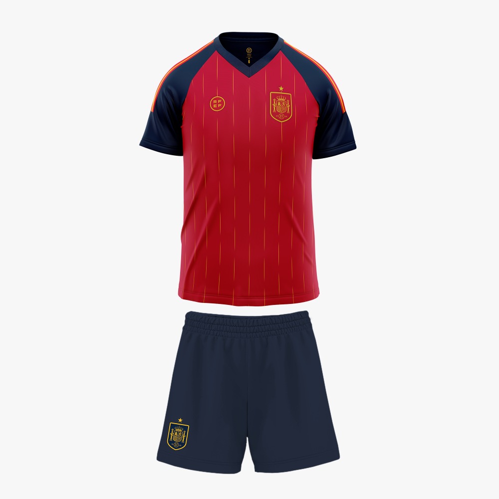 MINIKIT ESPAÑA 1ª EQUIPACION ( MARCA RFEF ) - PRODUCTO OFICIAL -