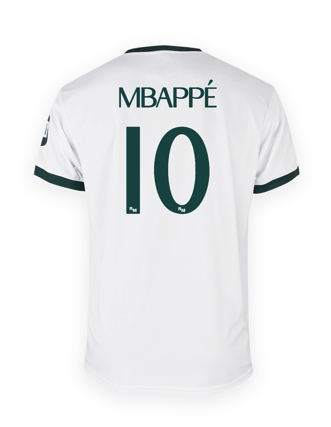 CAMISETA 1ªEQUIPACION REAL MADRID ( MARCA RM ) ADULTO ( MBAPPÉ +10 ) - PRODUCTO OFICIAL