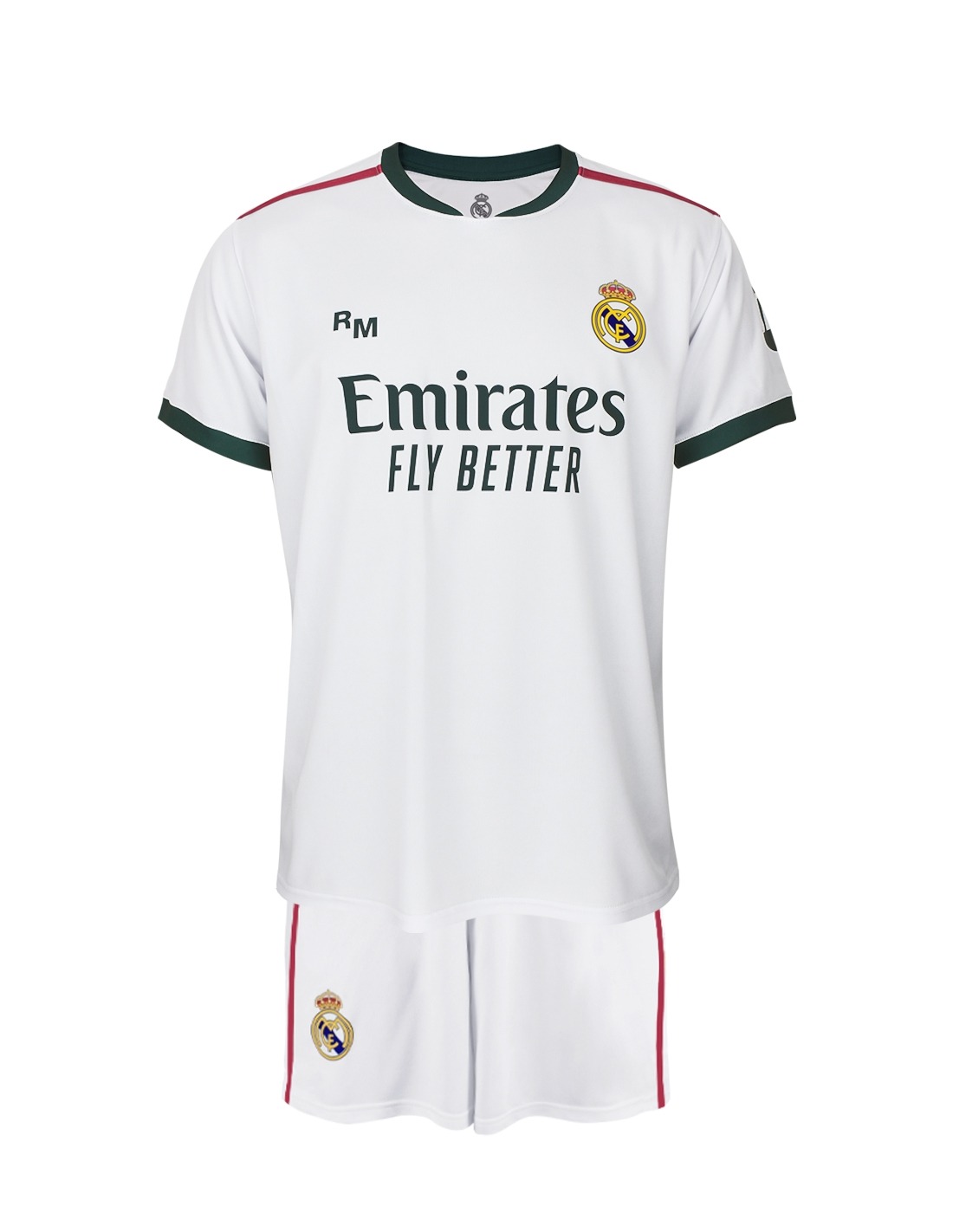 KIT 1ªEQUIPACION REAL MADRID ( MARCA RM ) PRODUCTO OFICIAL